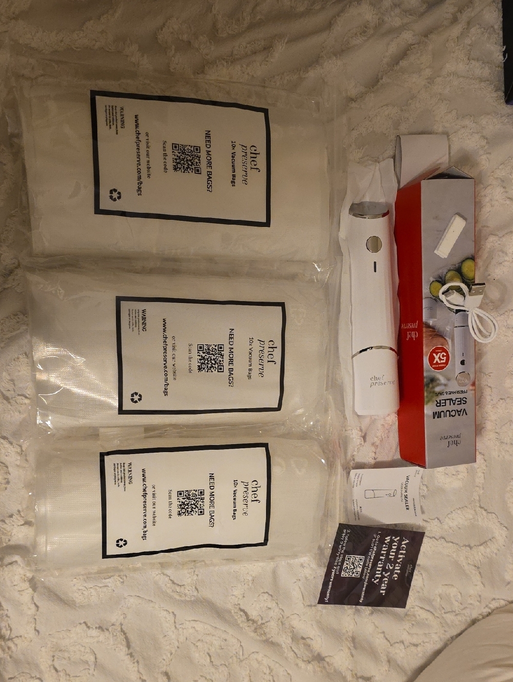 Chef Preserve Vacuum Sealer and Bags Set